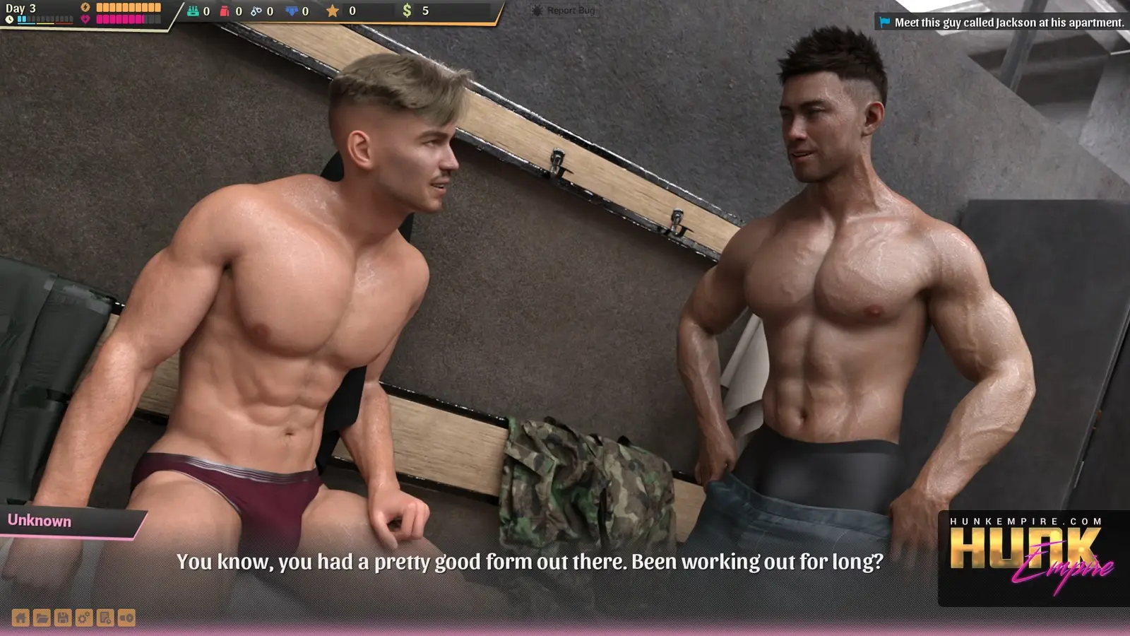 Hunk Empire gameplay screenshot 6 (Ren'Py adult game) by FullFrontalBeef – free download