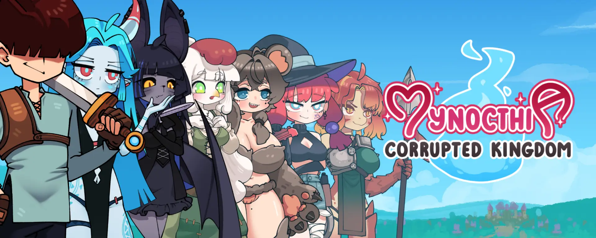 Mynocthia: Corrupted Kingdom cover 0.3.5 – RPGM adult game by ghostmochagame free download