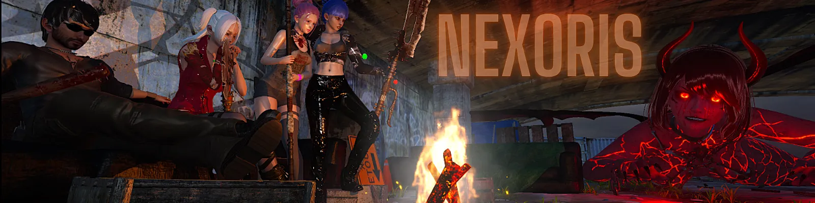 NEXORIS cover 0.6a – Ren'Py adult game by Sinty free download