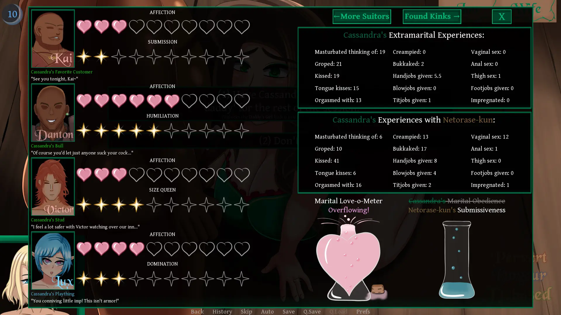 From Wife to Wench gameplay screenshot 11 (Ren'Py adult game) by ForeverLosing – free download