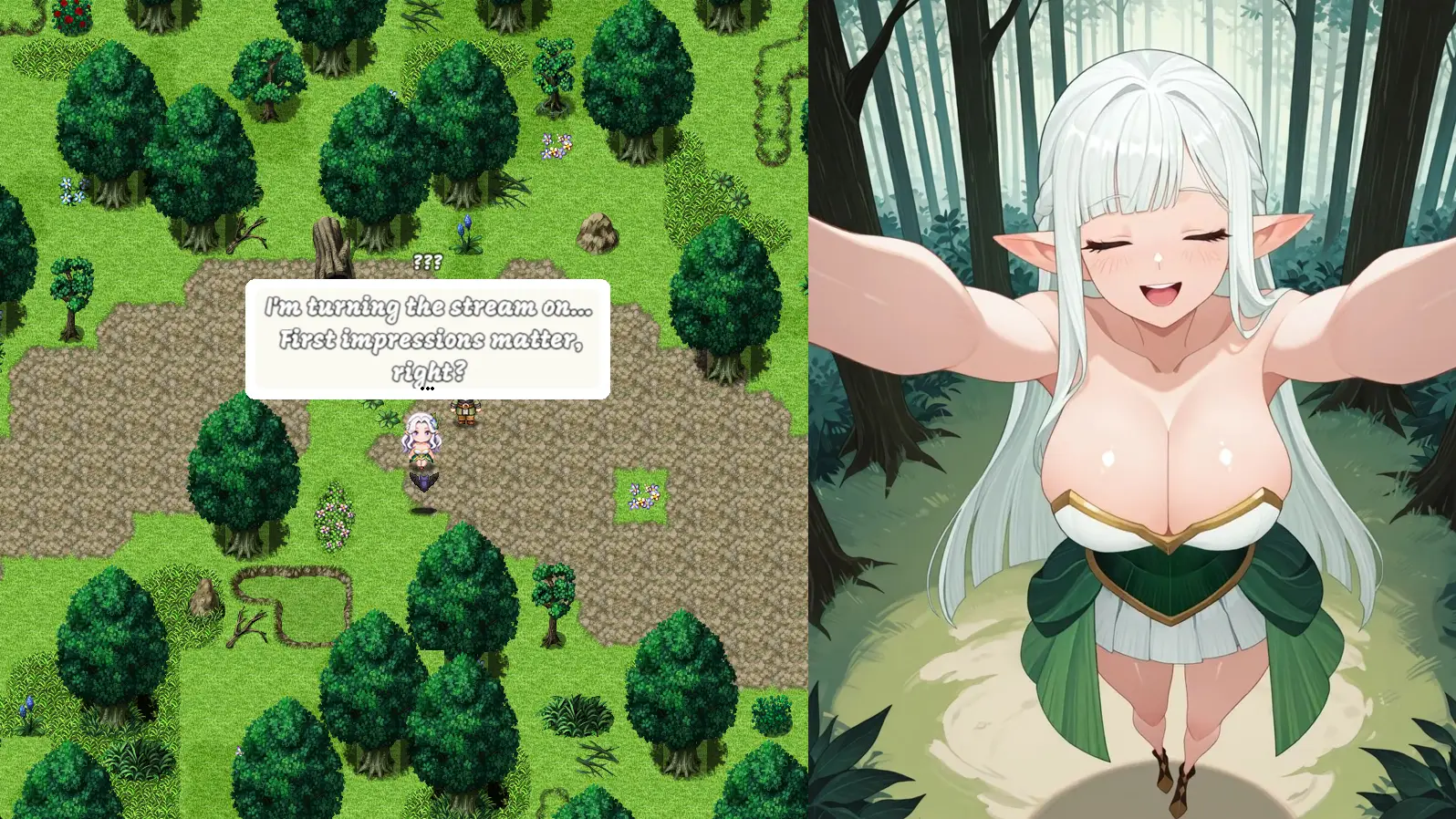 NTR Tales – The Elf Next Stream gameplay screenshot 6 (RPGM adult game) by Naughty Arcade Studio – free download