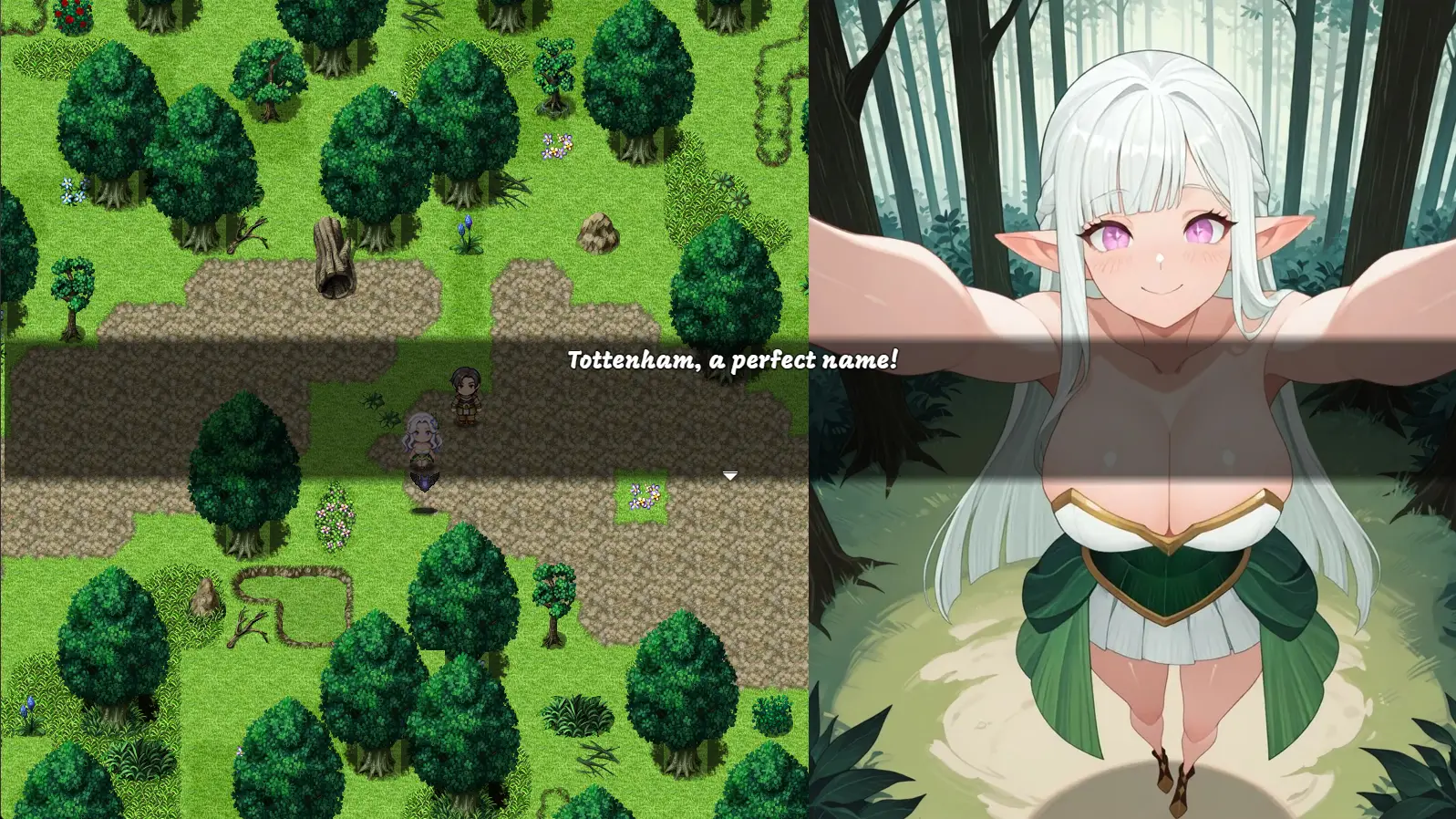 NTR Tales – The Elf Next Stream gameplay screenshot 8 (RPGM adult game) by Naughty Arcade Studio – free download