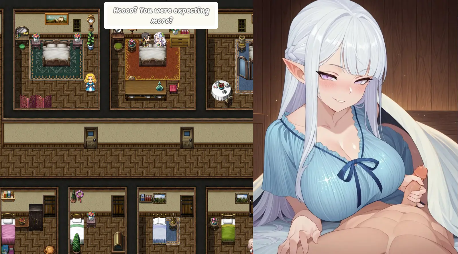 NTR Tales – The Elf Next Stream gameplay screenshot 3 (RPGM adult game) by Naughty Arcade Studio – free download