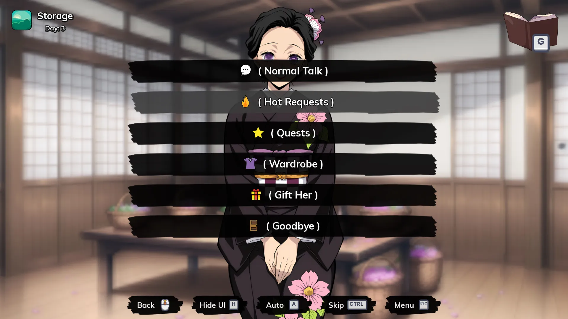 Lewd Slayer Inn gameplay screenshot 8 (Ren'Py adult game) by Naughty Narratives – free download