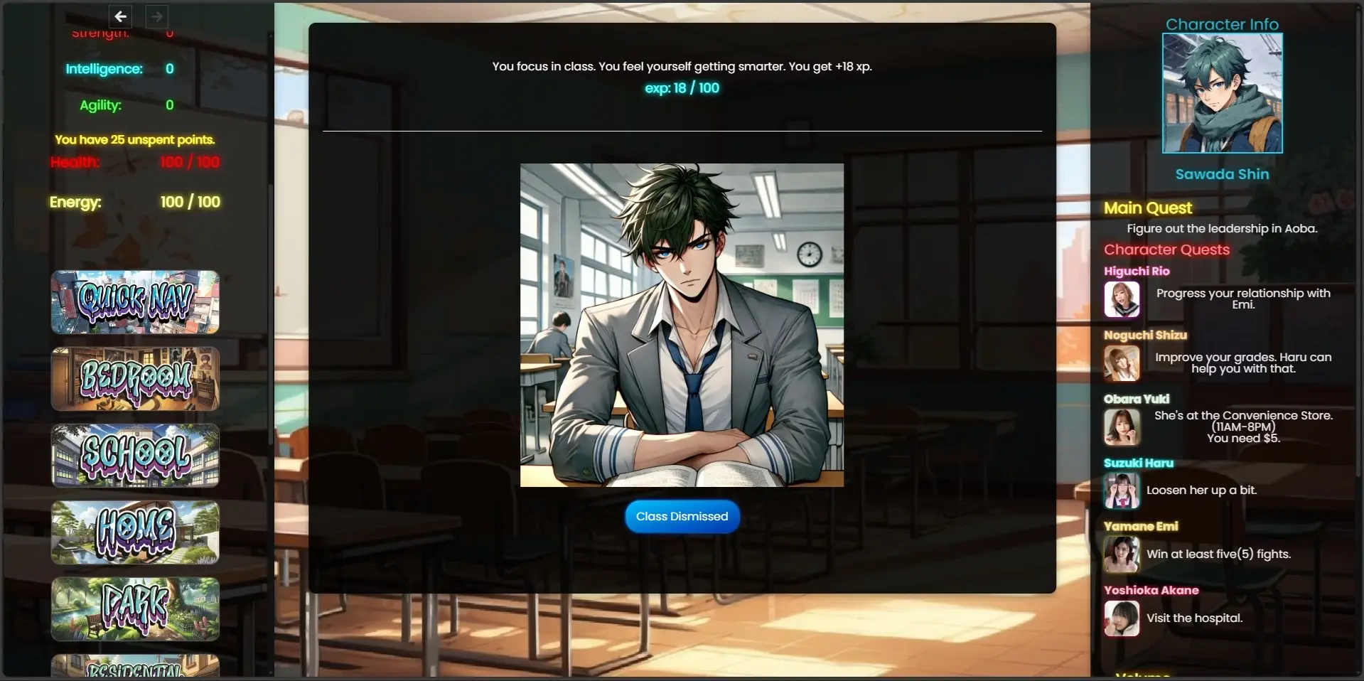 Street Hero gameplay screenshot 1 (HTML adult game) by Safriscoffi – free download