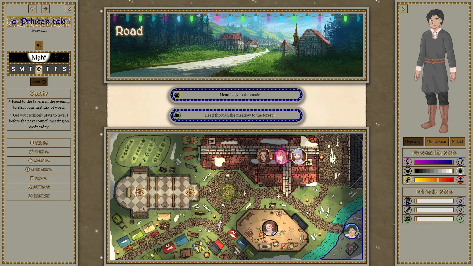 A Prince’s Tale gameplay screenshot 4 (HTML adult game) by tiny-pastry – free download