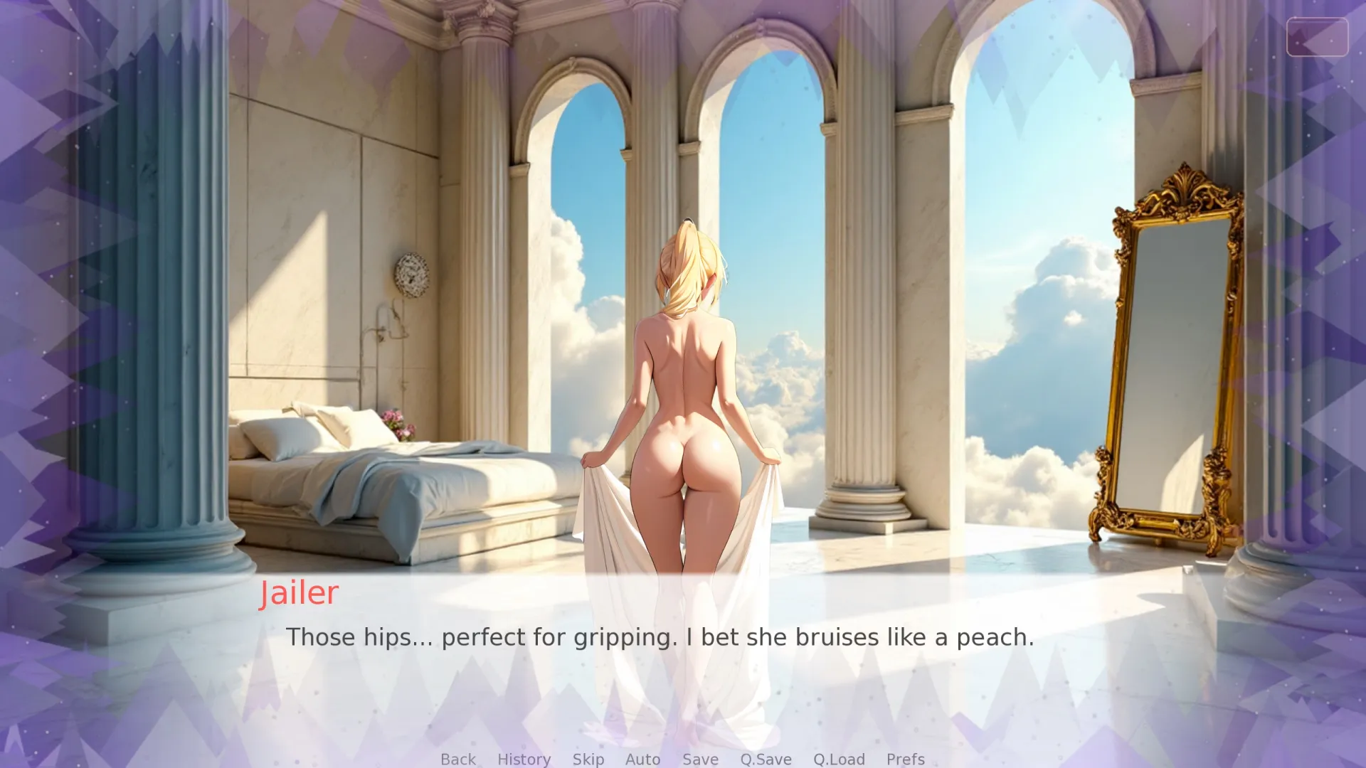 Heavenly Vows, Hellish Temptations gameplay screenshot 1 (Ren'Py adult game) by PureAngstVNstudio – free download