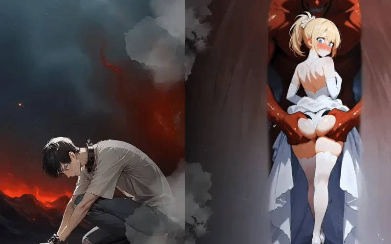 Heavenly Vows, Hellish Temptations cover 0.8.0 – Ren'Py adult game by PureAngstVNstudio free download