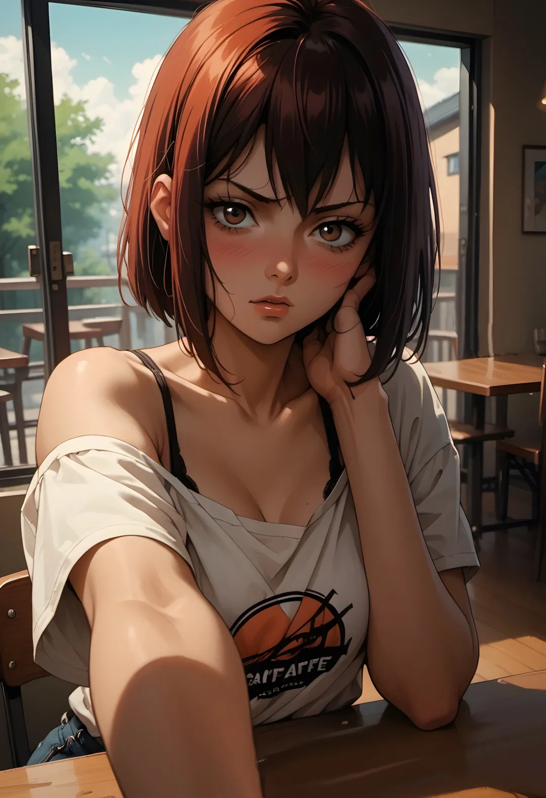 Mina! A Phone Story gameplay screenshot 8 (Ren'Py adult game) by DramaticDonut – free download