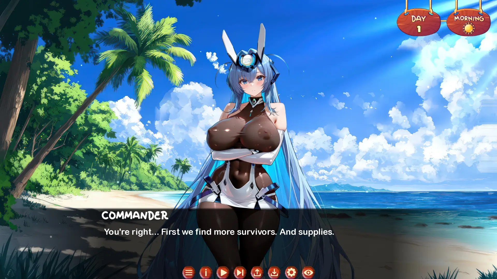 Indigo Lane gameplay screenshot 3 (Ren'Py adult game) by DonutByte – free download