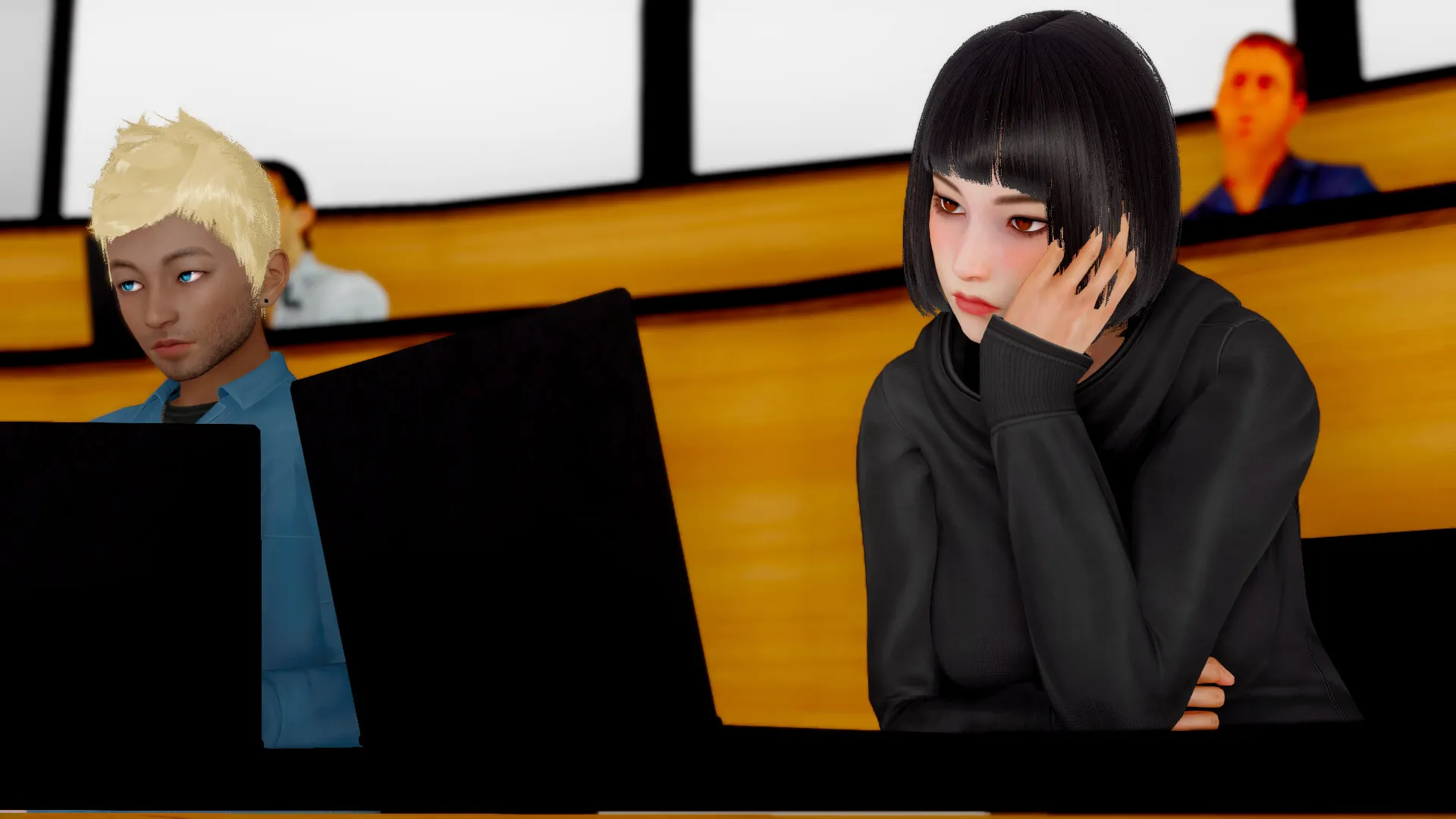 Love Strikes Thrice gameplay screenshot 1 (Ren'Py adult game) by Renofrome – free download