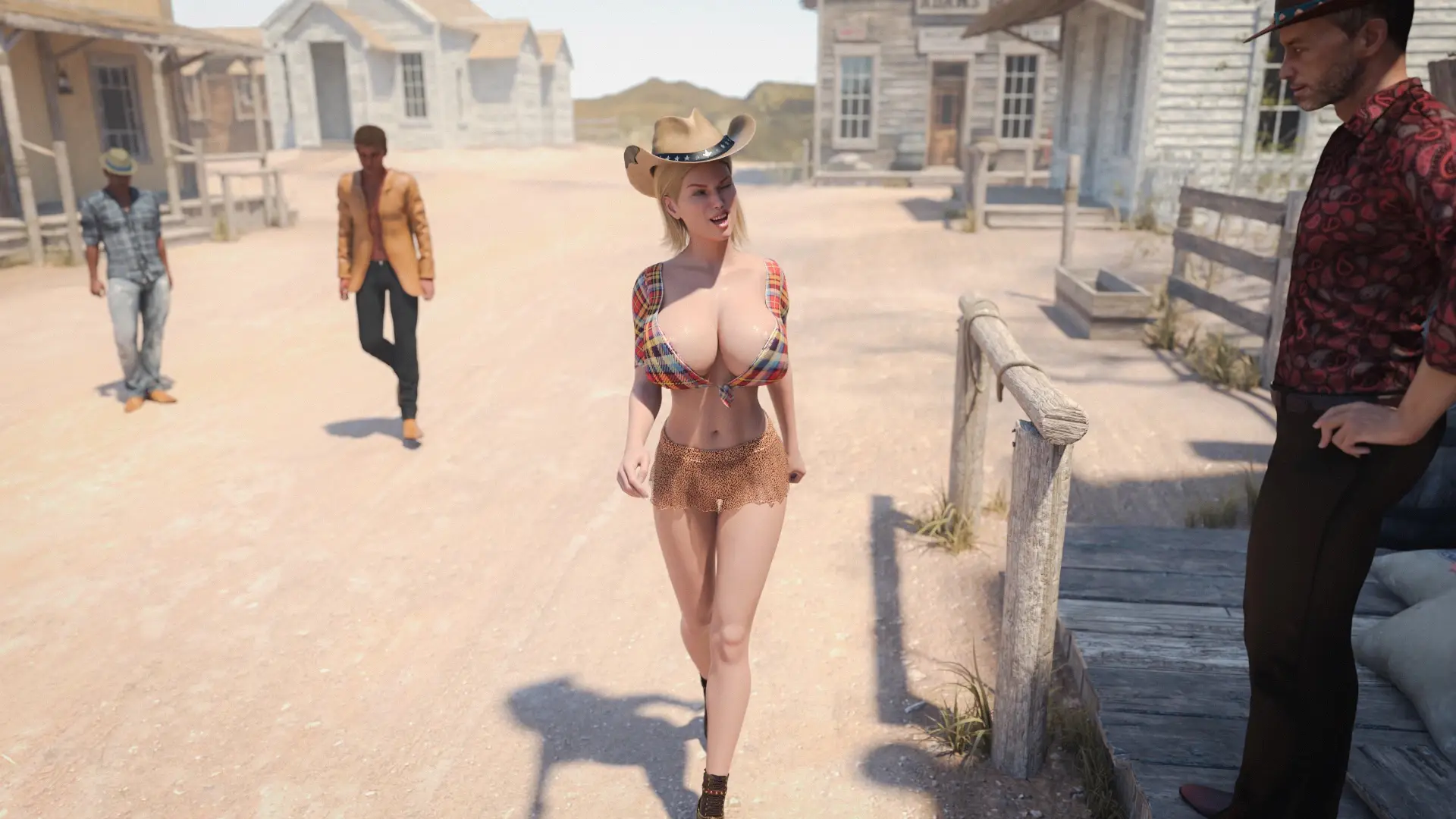 Lucky Lucy and Daltons Banging in the Wild West gameplay screenshot 6 (Ren'Py adult game) by Trash Panda – free download