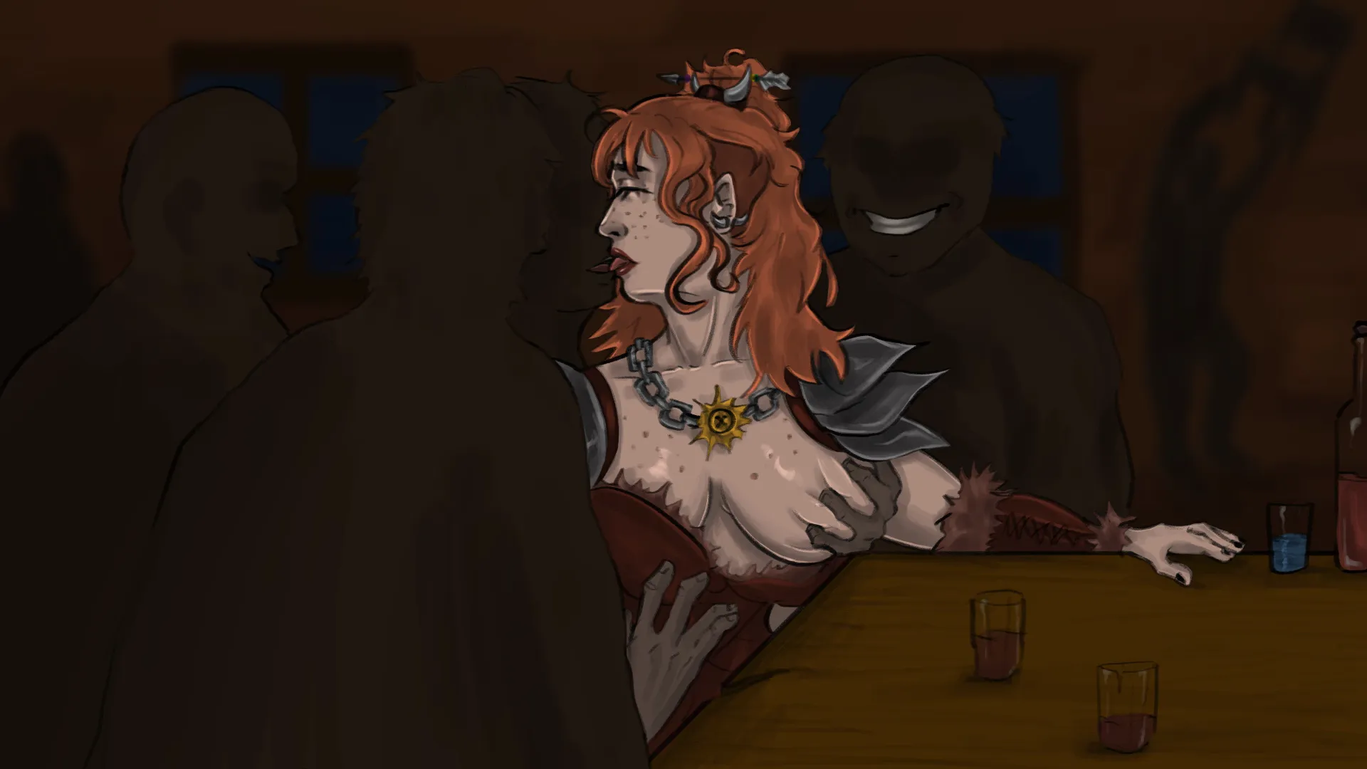 Dahlia’s Ordeal gameplay screenshot 7 (Ren'Py adult game) by K.O.T. – free download