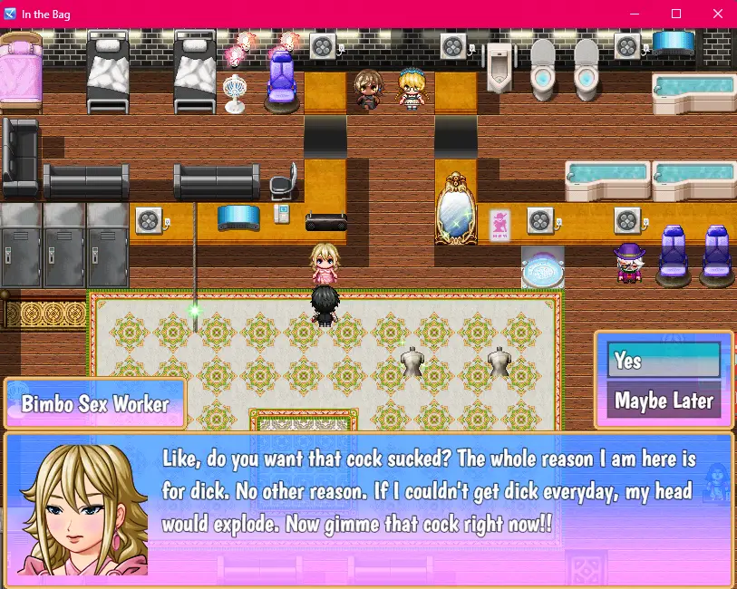 In the Bag gameplay screenshot 3 (RPGM adult game) by The Magical Gurl – free download