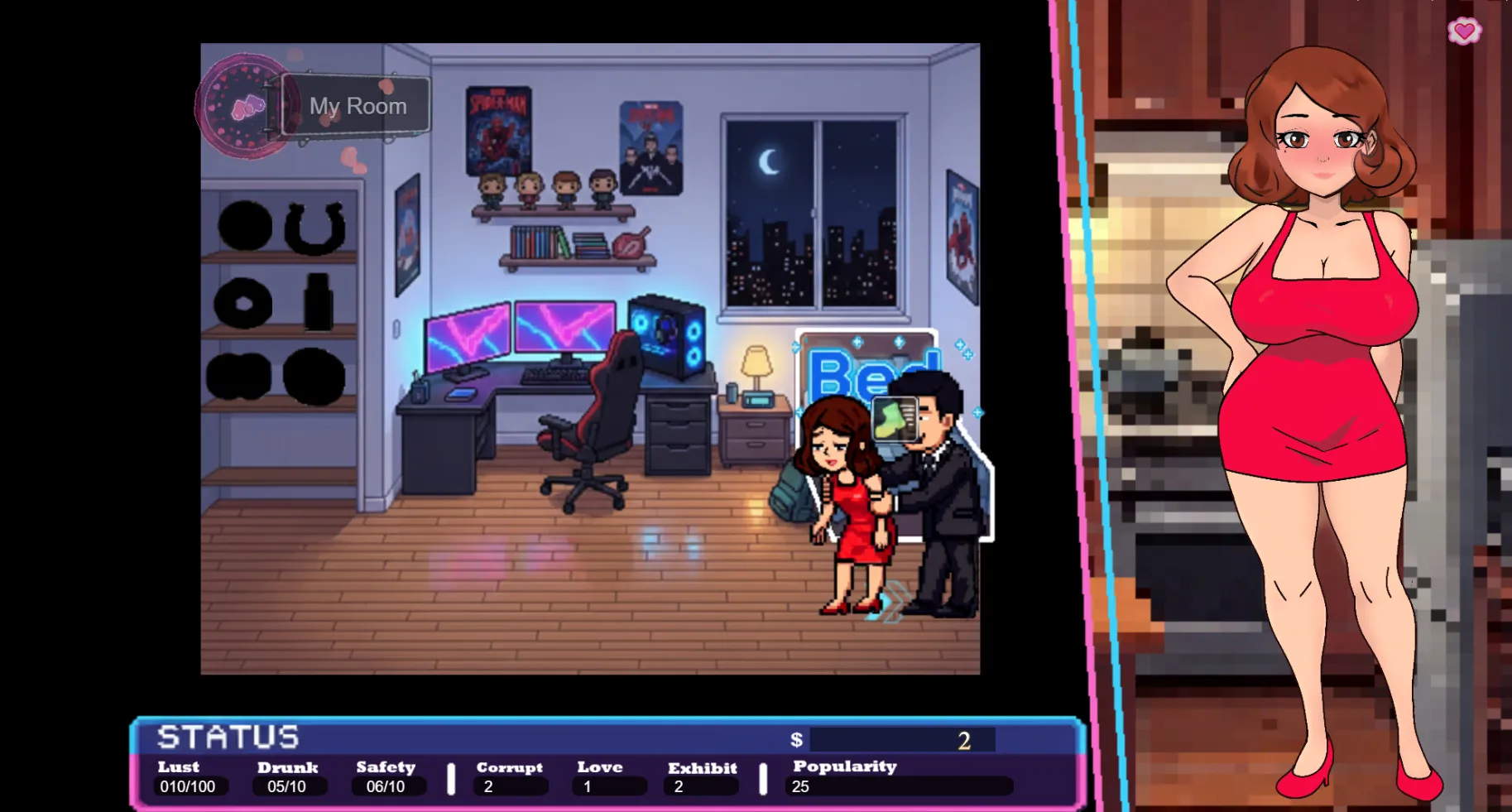 Midnight Exploration gameplay screenshot 16 (RPGM adult game) by Nencity – free download