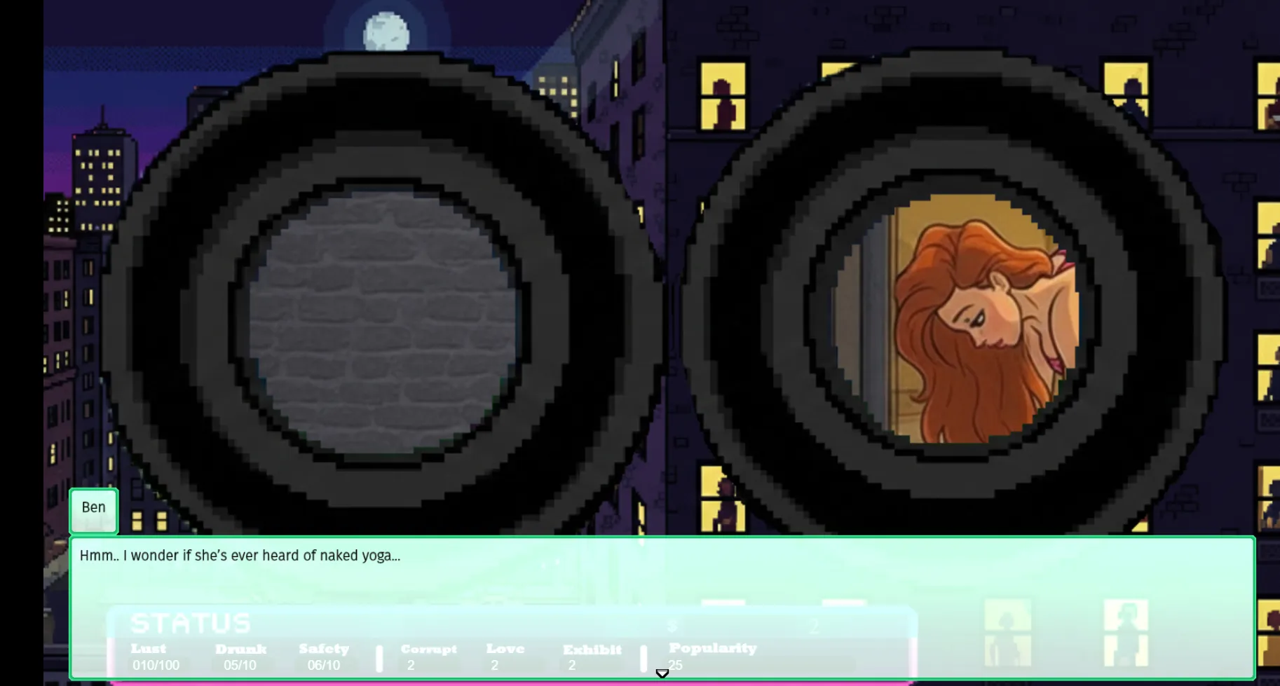 Midnight Exploration gameplay screenshot 2 (RPGM adult game) by Nencity – free download