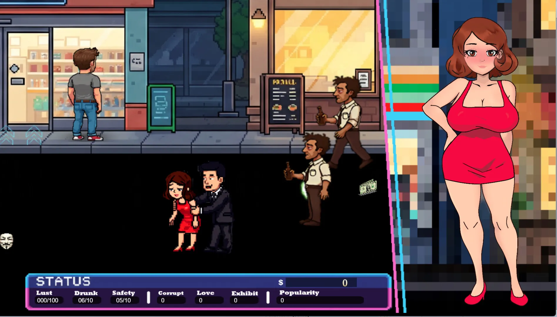 Midnight Exploration gameplay screenshot 11 (RPGM adult game) by Nencity – free download