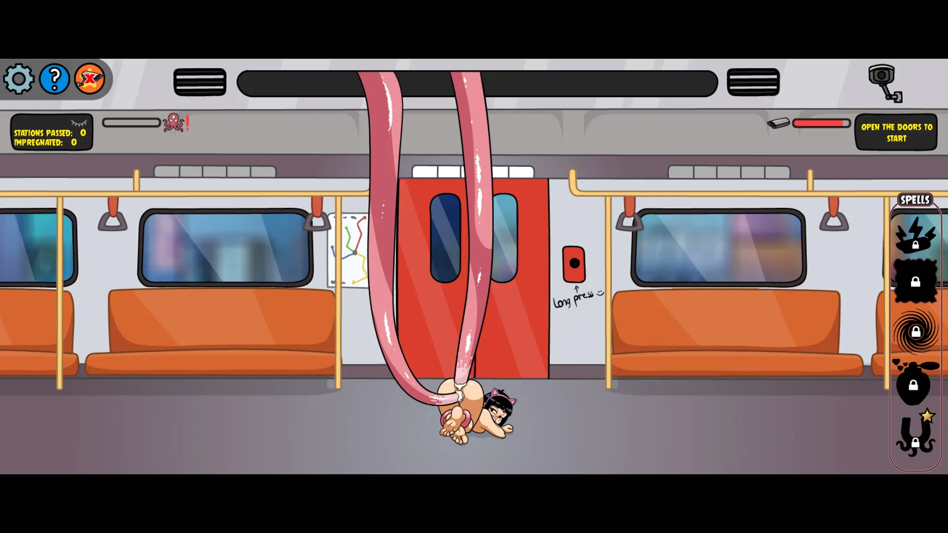 Subway Tentacles gameplay screenshot 6 (Godot adult game) by Redsky – free download