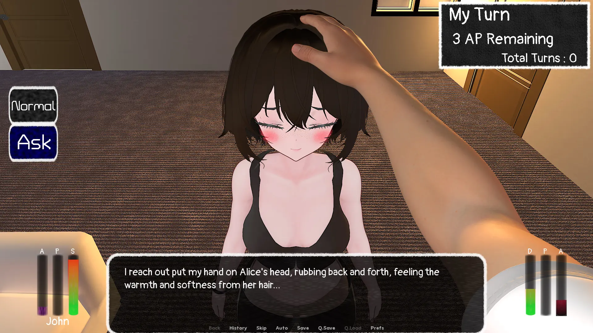 Through the Looking Glass gameplay screenshot 11 (Ren'Py adult game) by HakOSGames – free download