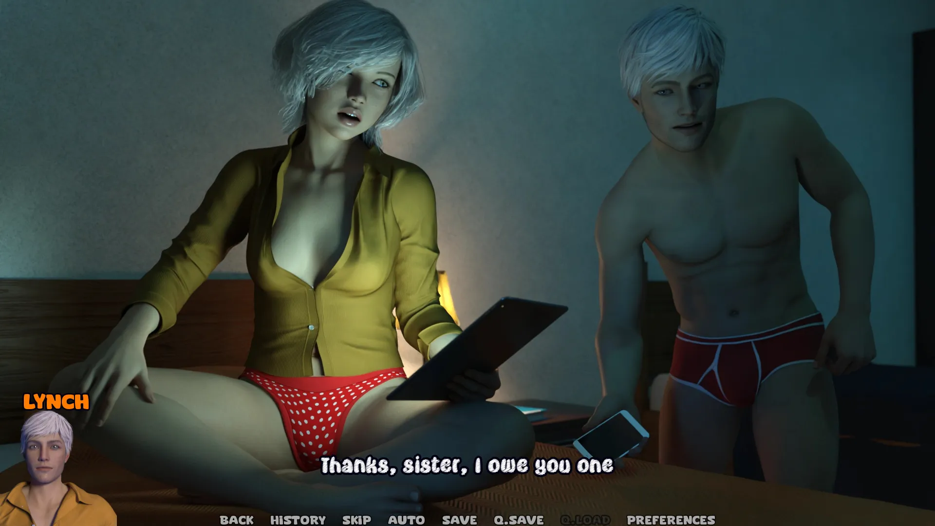 Reflejos gameplay screenshot 1 (Ren'Py adult game) by DerketoGames – free download