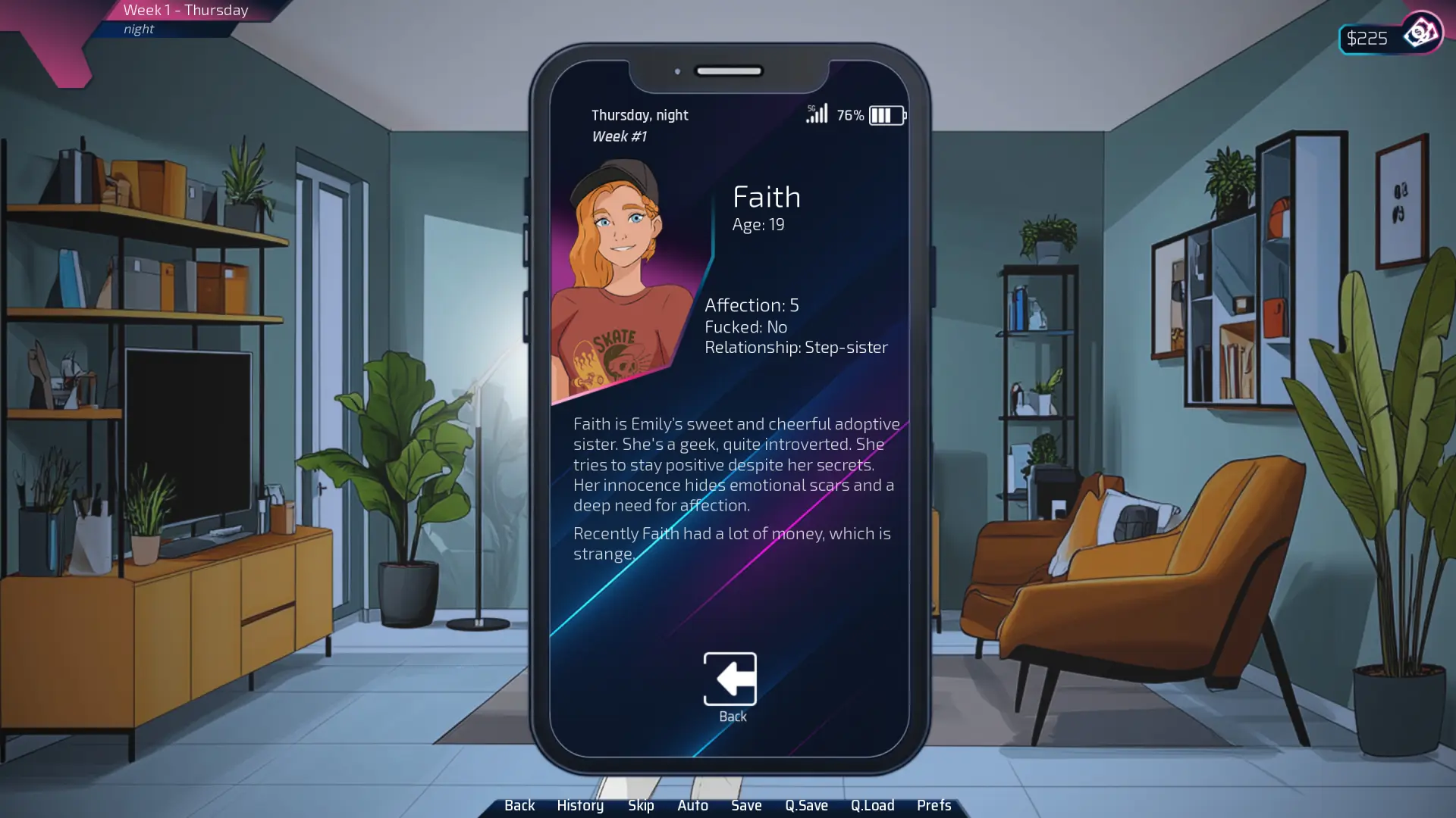Crossing the Lines gameplay screenshot 2 (Ren'Py adult game) by Temptales Studio – free download