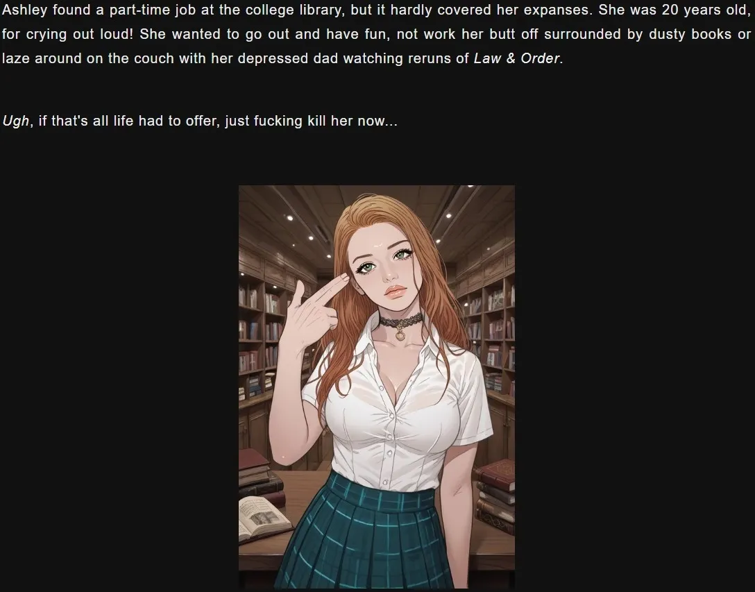 Zabulon’s Archive gameplay screenshot 1 (HTML adult game) by Archeos_Zabulon – free download