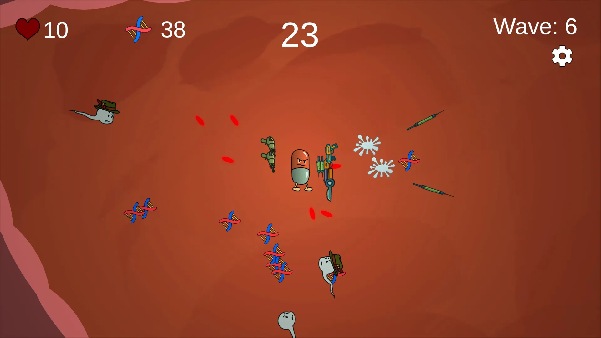 Pill Defenders gameplay screenshot 2 (Unity adult game) by BananaStroke – free download