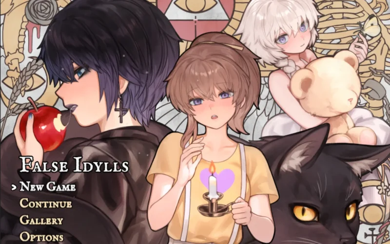 False Idylls cover 0.4.3 – RPGM adult game by Norza free download