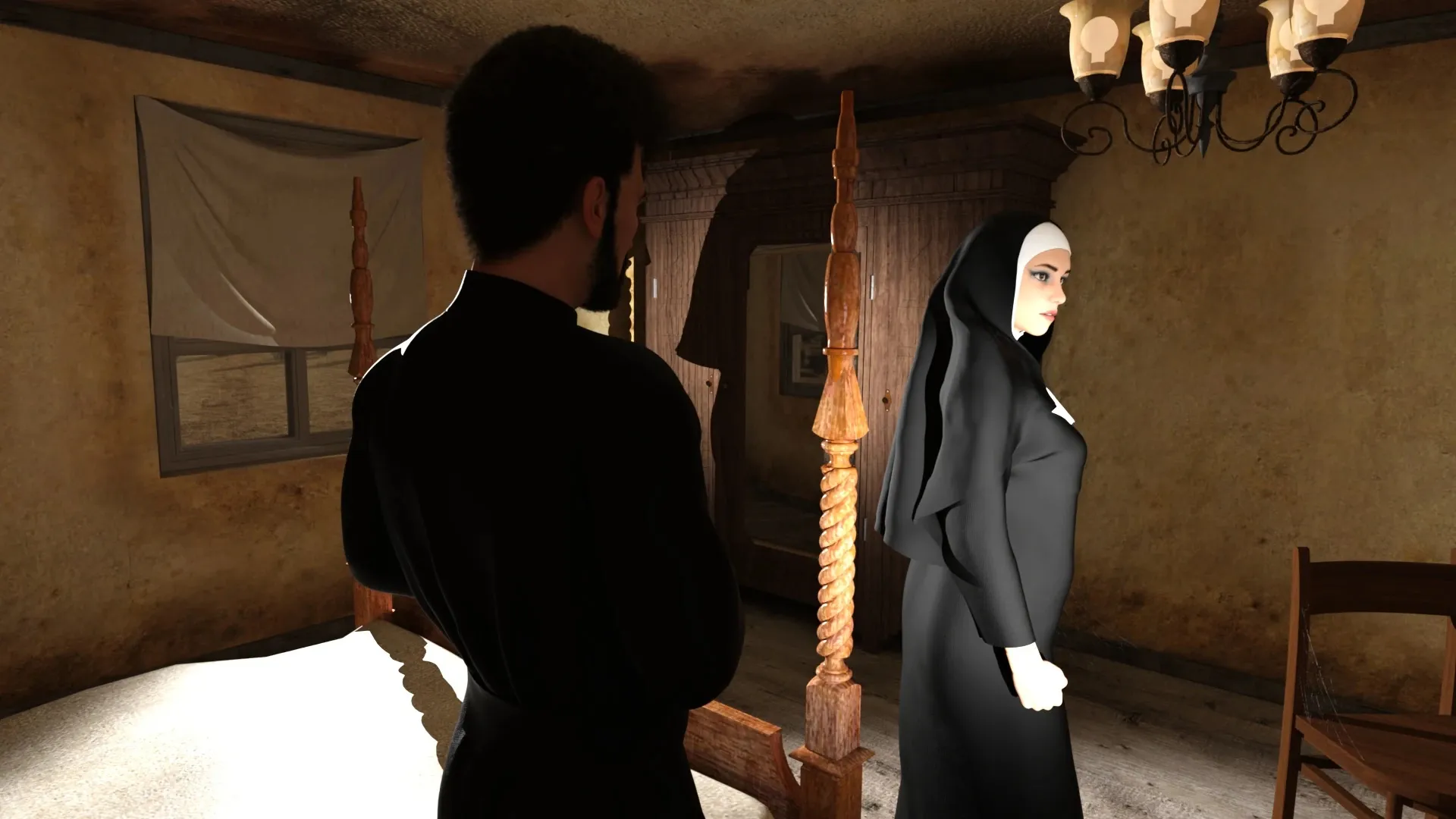 Irreverent Heresy Reborn gameplay screenshot 5 (Ren'Py adult game) by Chris Eman – free download