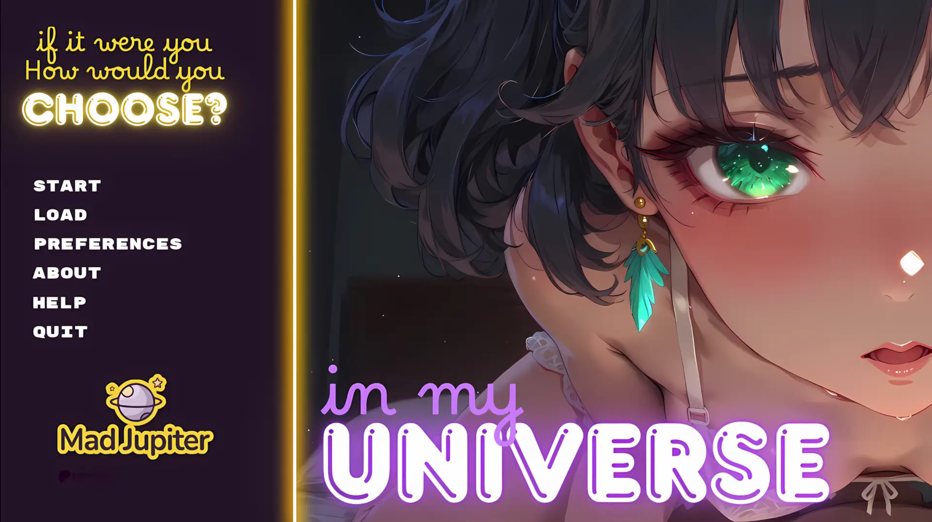 In My Universe cover 1.3 – Ren'Py adult game by MadJupiter free download