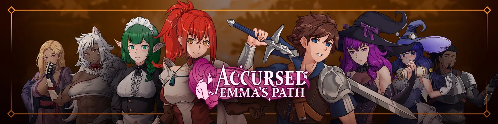 Accursed: Emma’s Path cover 0.2.27b RC - Public – RPGM adult game by MegaloDEV free download