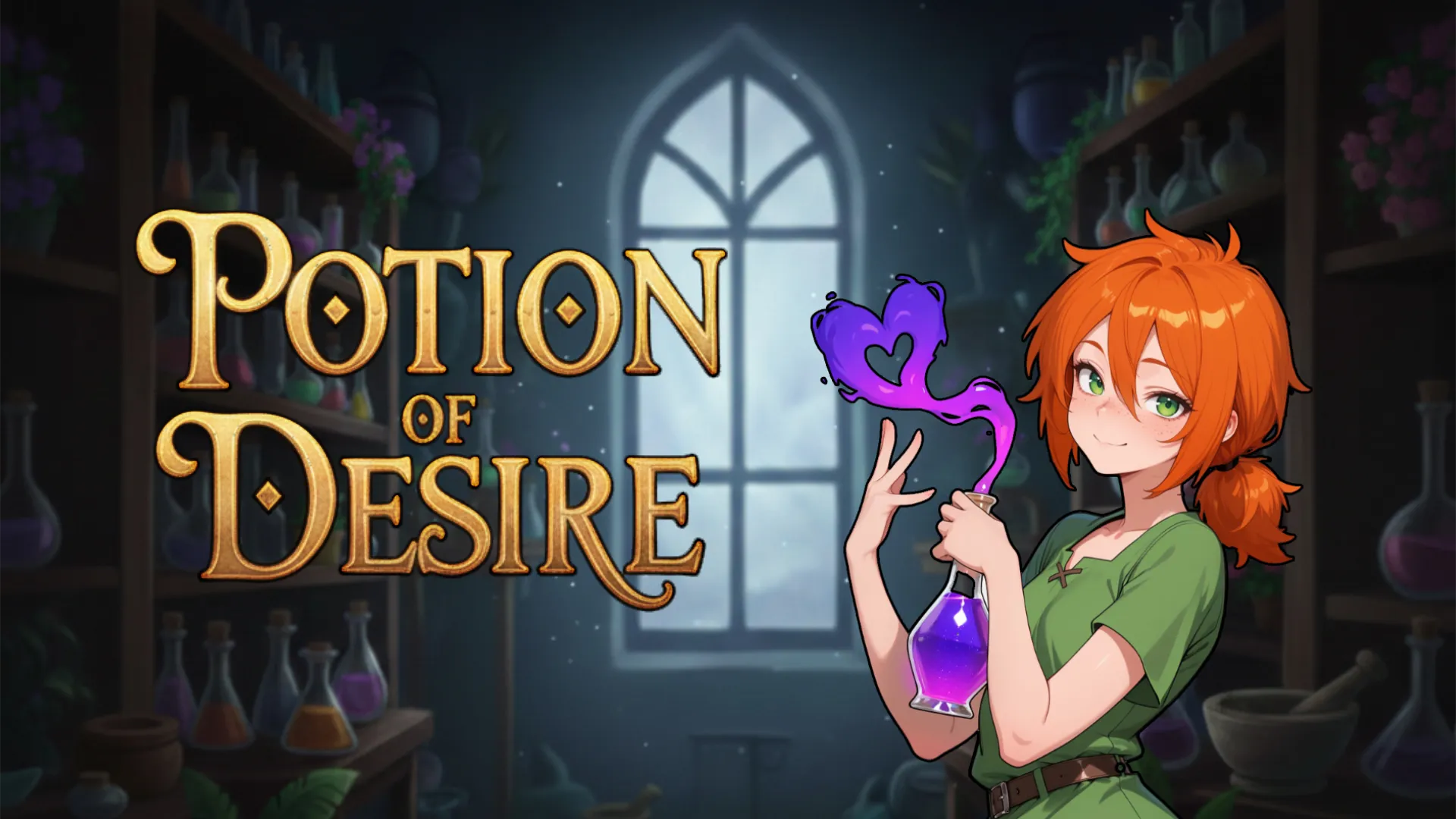 Potion of Desire cover 0.5.1 – Ren'Py adult game by Potion of Desire Dev free download