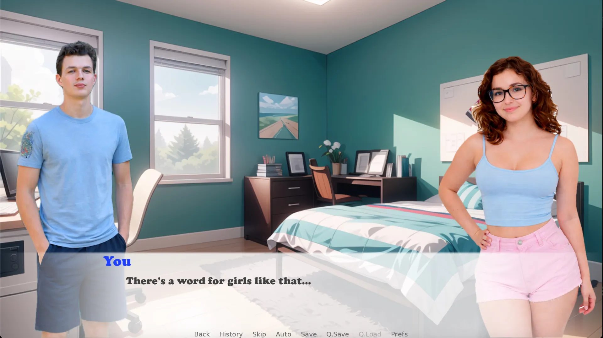 Burning Secrets gameplay screenshot 5 (Ren'Py adult game) by Pink Chocolate Games – free download