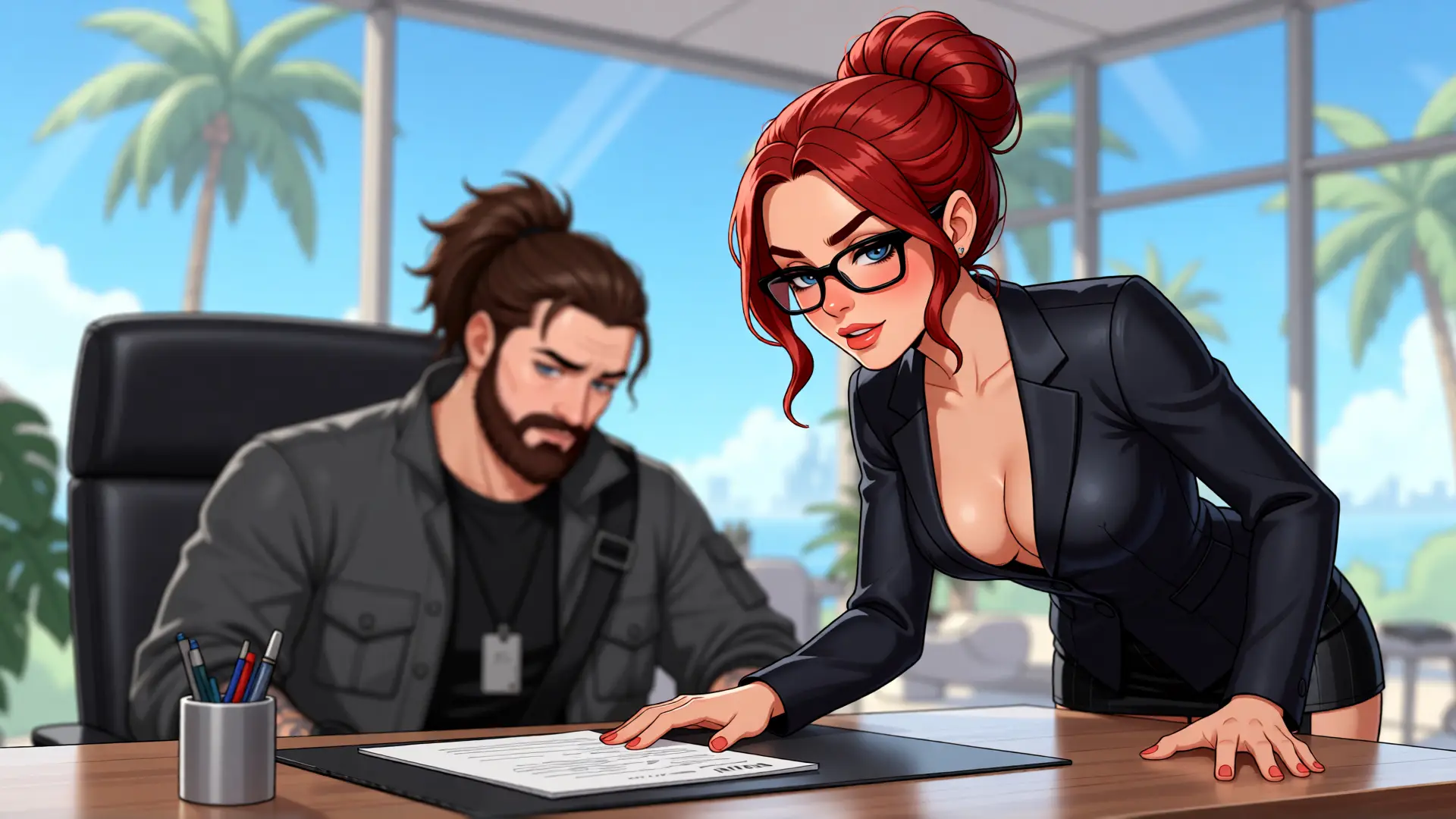 Shores of Connection gameplay screenshot 2 (Ren'Py adult game) by Rugpull Studios – free download