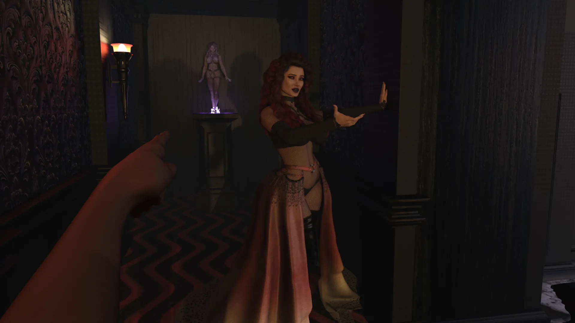 Sorceress In the Sinful Silkwood Yielding gameplay screenshot 2 (Ren'Py adult game) by Preacher of Y – free download