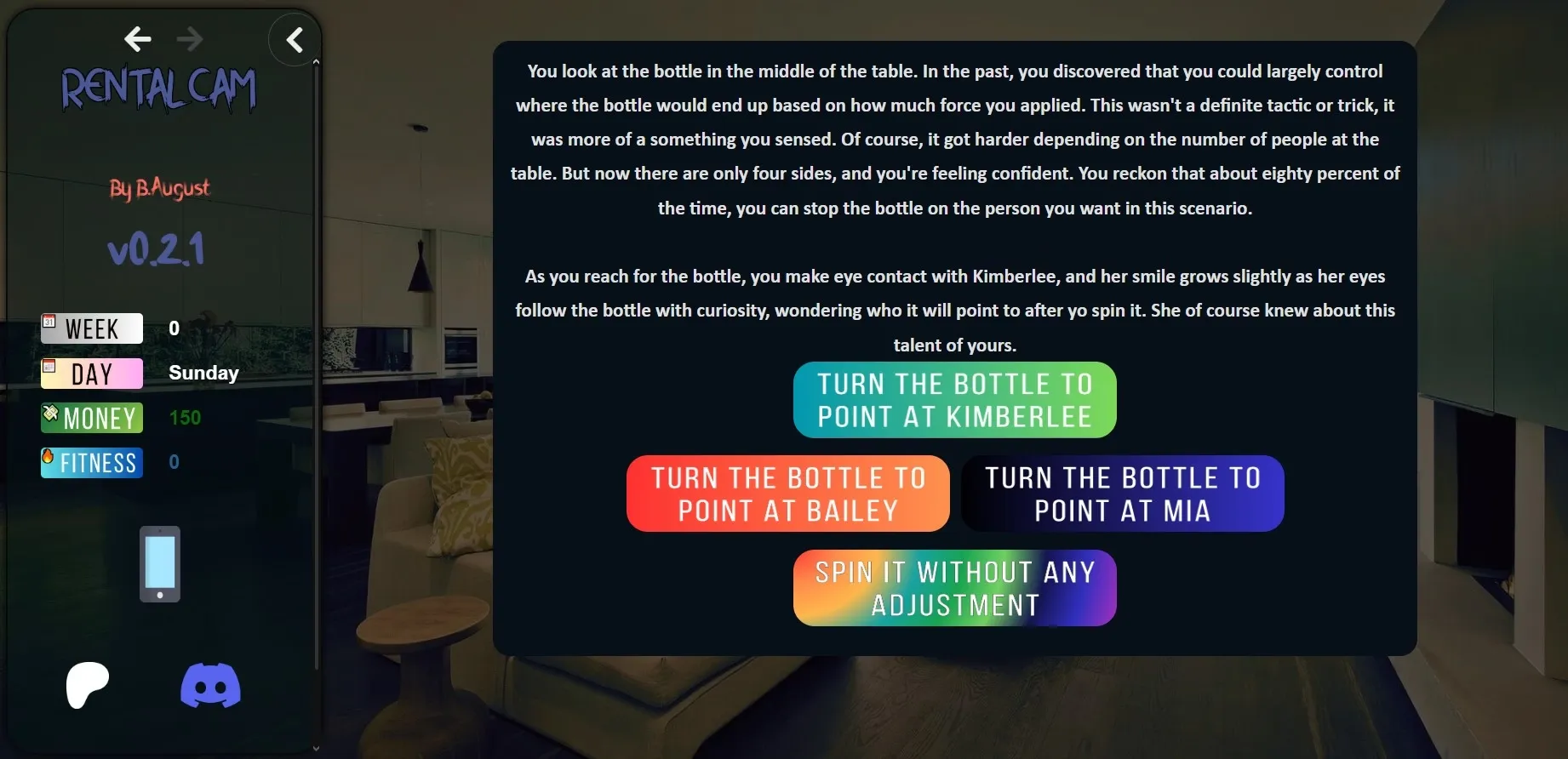 Rental Cam gameplay screenshot 12 (HTML adult game) by B.August – free download