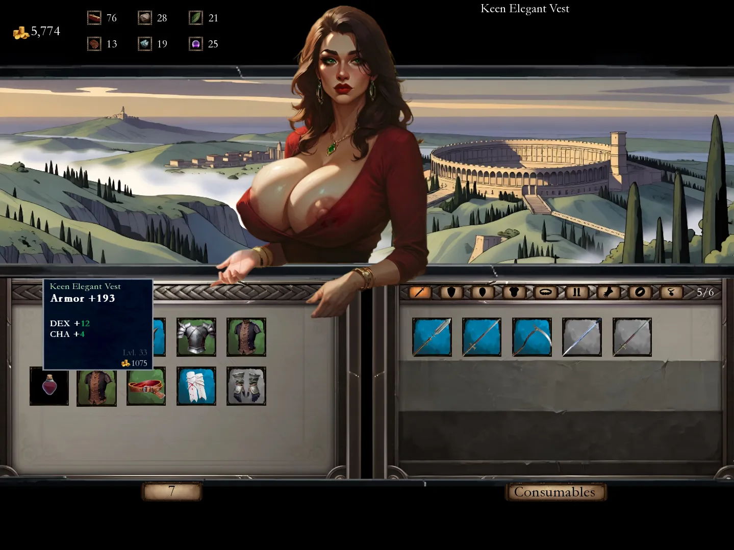 Gladiator Who Fucks gameplay screenshot 6 (Ren'Py adult game) by Earliestbird – free download