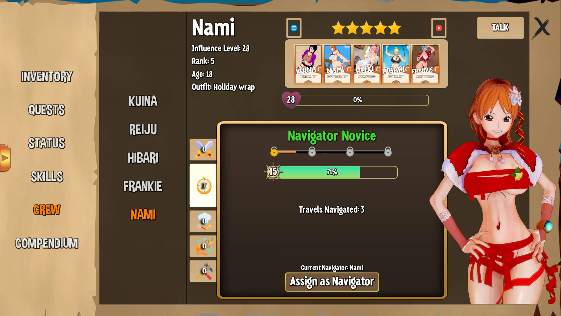 Booty Hunter gameplay screenshot 2 (Ren'Py adult game) by TheAlleyGuy – free download