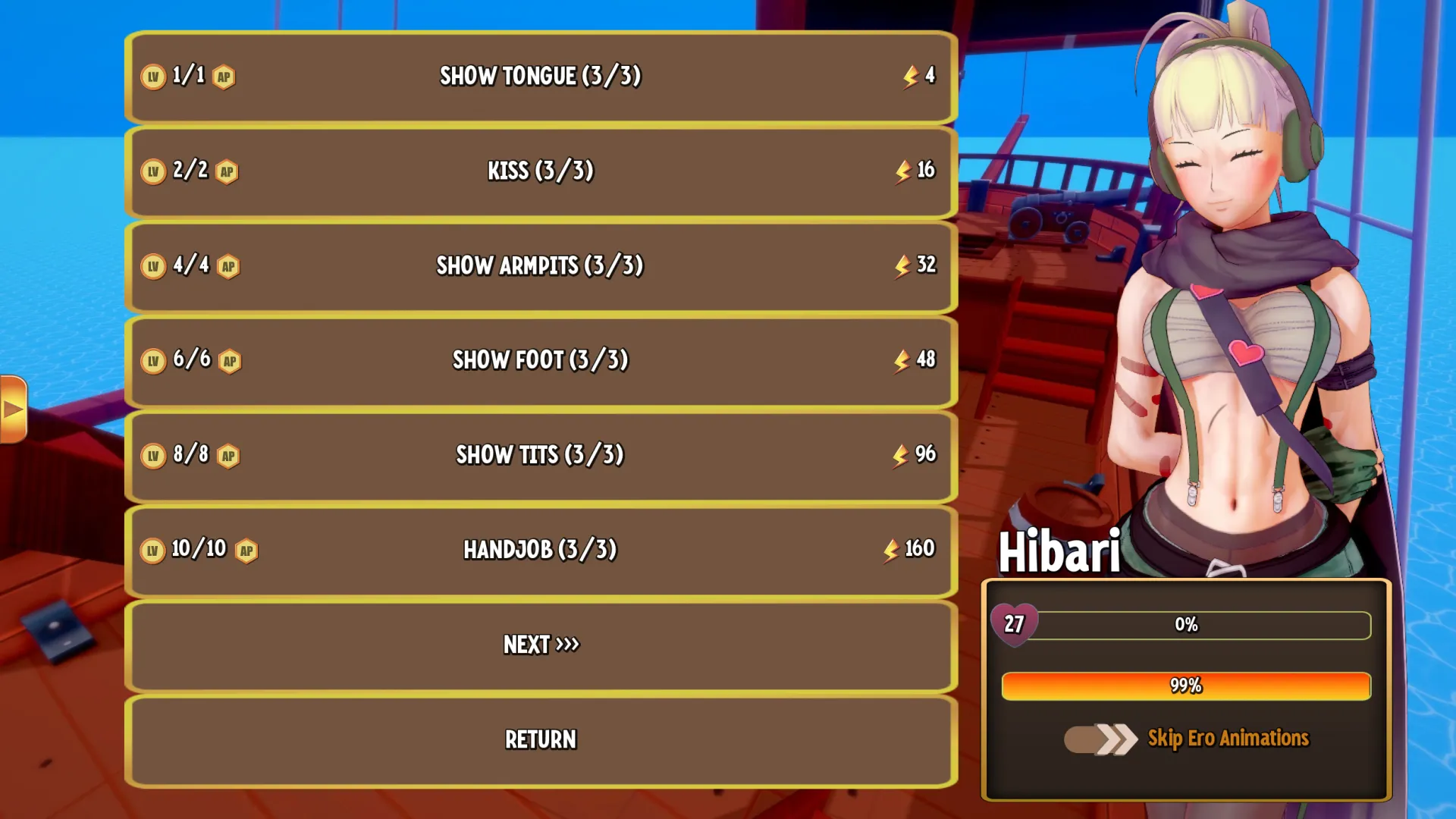 Booty Hunter gameplay screenshot 4 (Ren'Py adult game) by TheAlleyGuy – free download