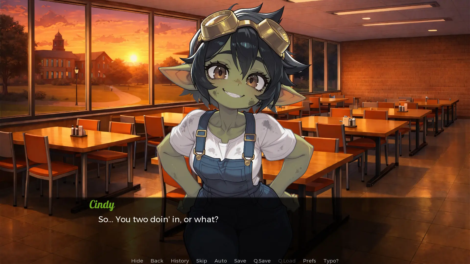 Monster Girl University gameplay screenshot 3 (Ren'Py adult game) by Horndog Games – free download