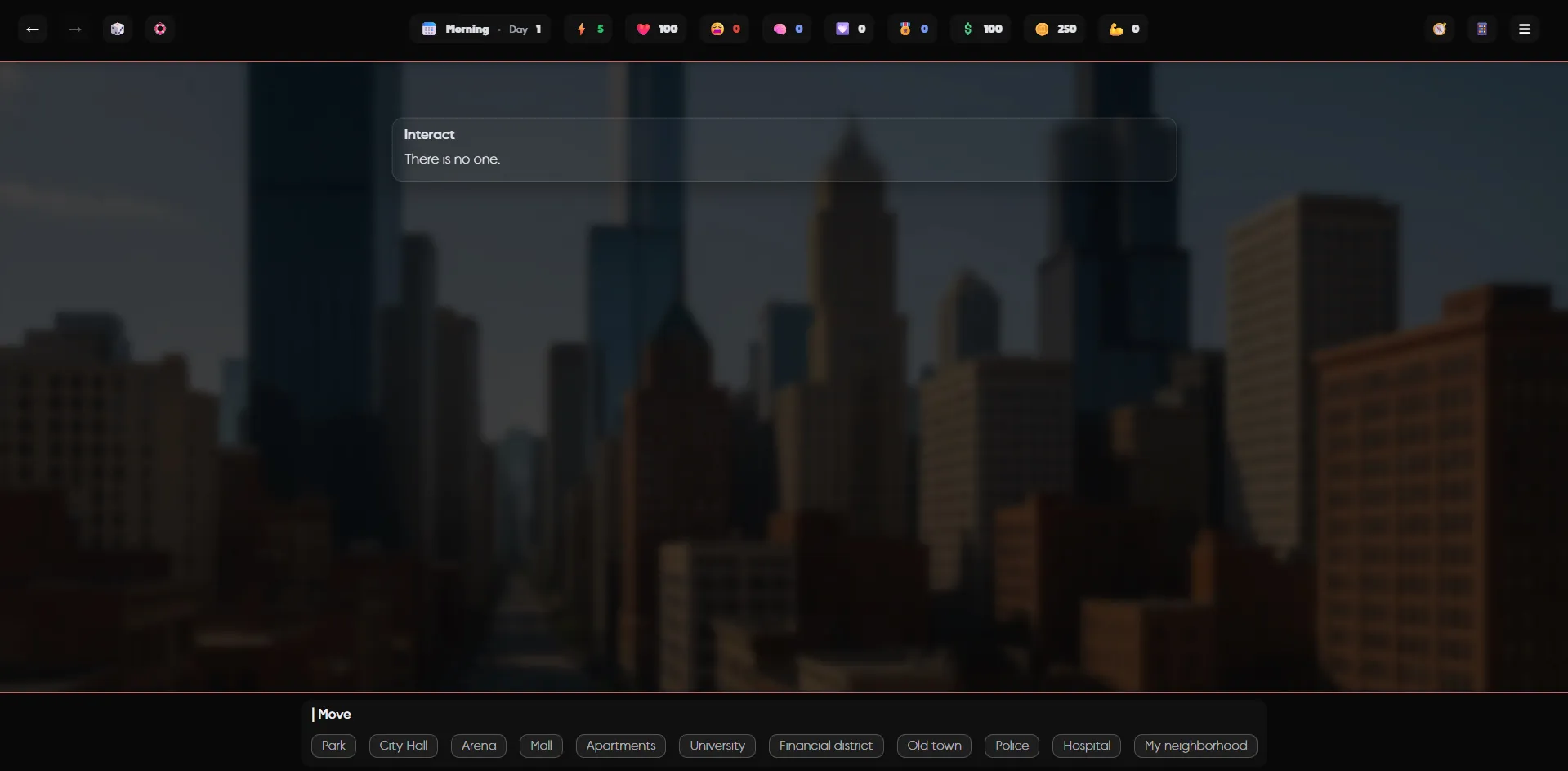 Unveiled Desire gameplay screenshot 2 (HTML adult game) by EnthrallGame – free download