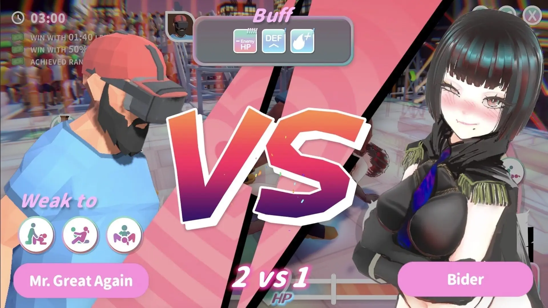 U.F.F.C – Ultimate Fuckin’ Fuckable Championship gameplay screenshot 1 (Unity adult game) by WetWetGames – free download