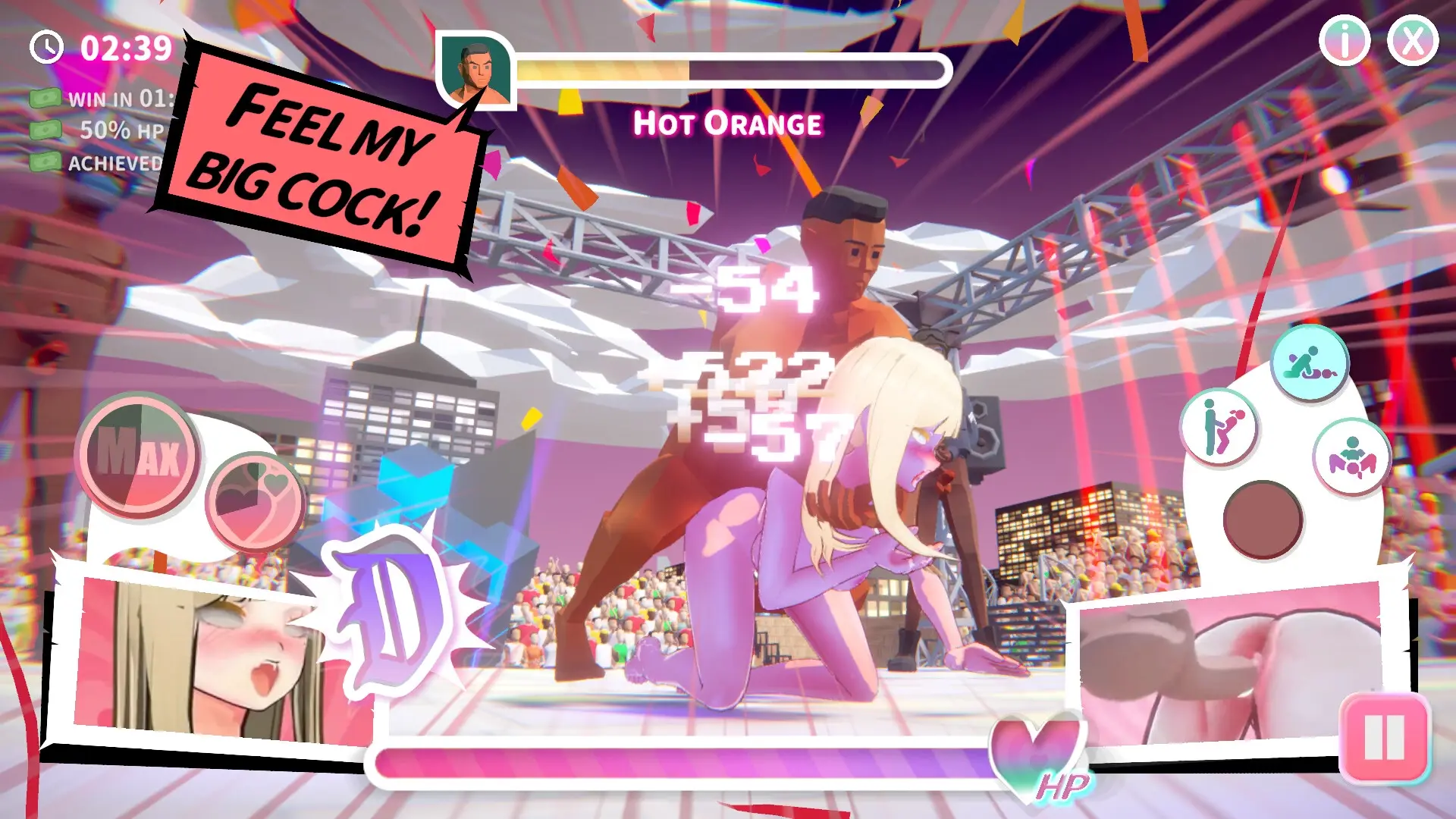 U.F.F.C – Ultimate Fuckin’ Fuckable Championship gameplay screenshot 4 (Unity adult game) by WetWetGames – free download