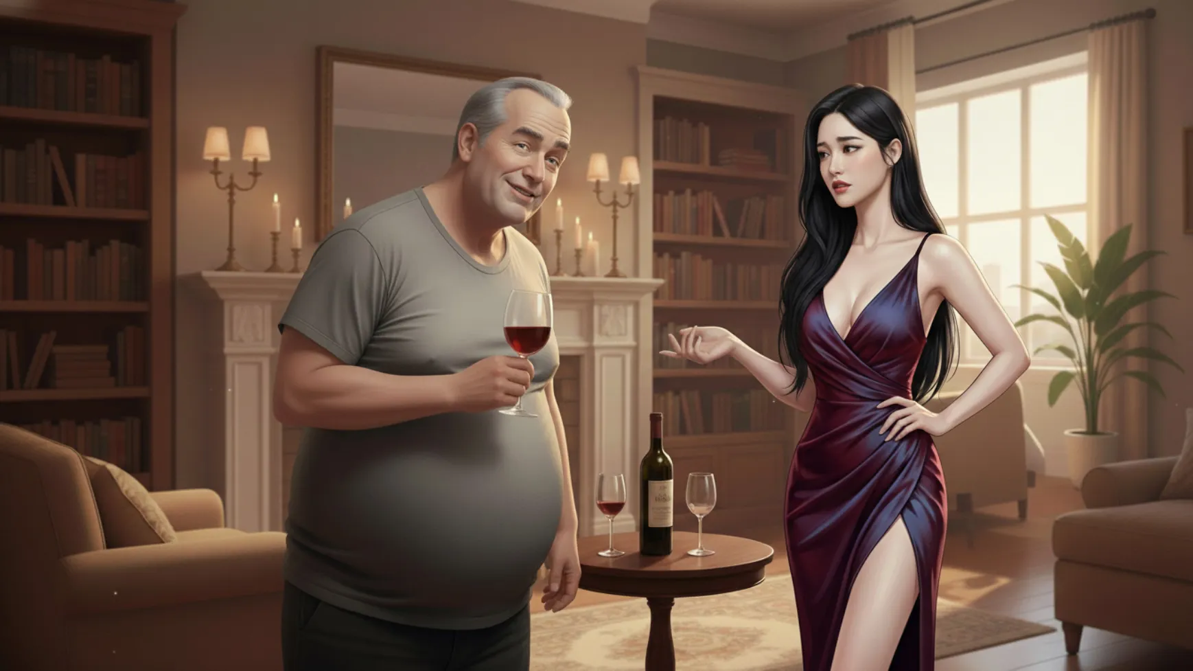 Training the HotWife gameplay screenshot 16 (Ren'Py adult game) by Parrot_Games – free download