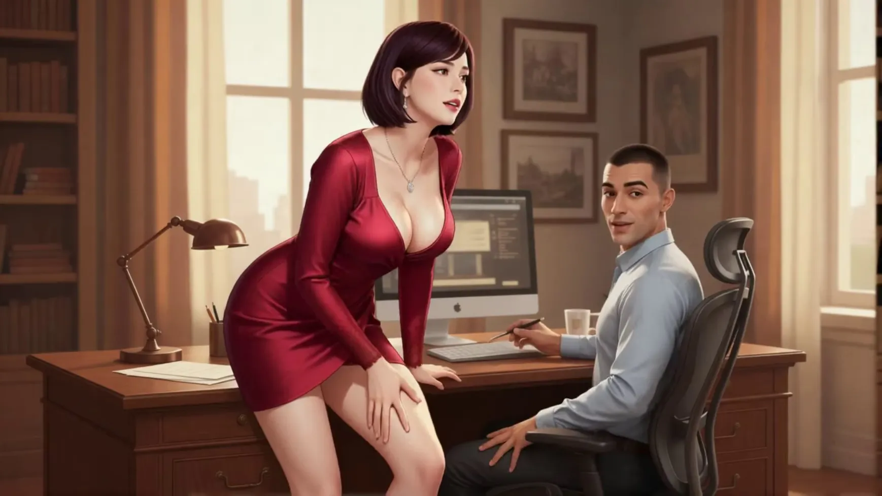 Training the HotWife gameplay screenshot 6 (Ren'Py adult game) by Parrot_Games – free download