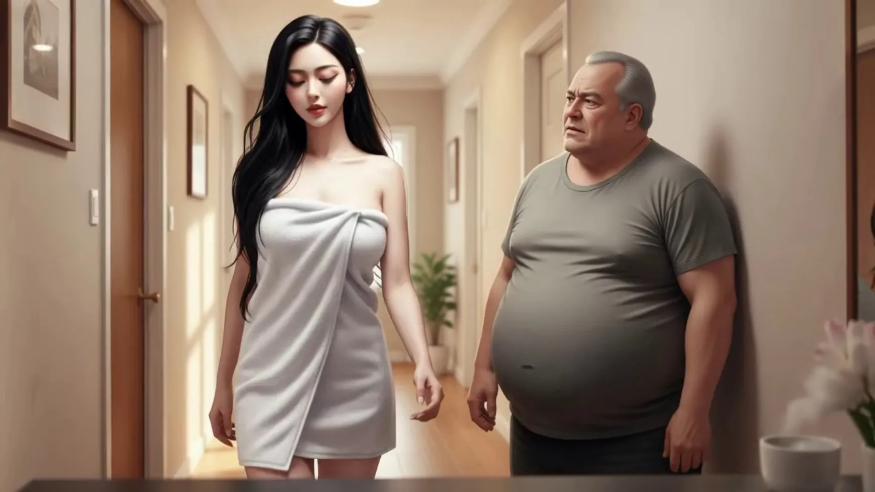 Training the HotWife gameplay screenshot 13 (Ren'Py adult game) by Parrot_Games – free download