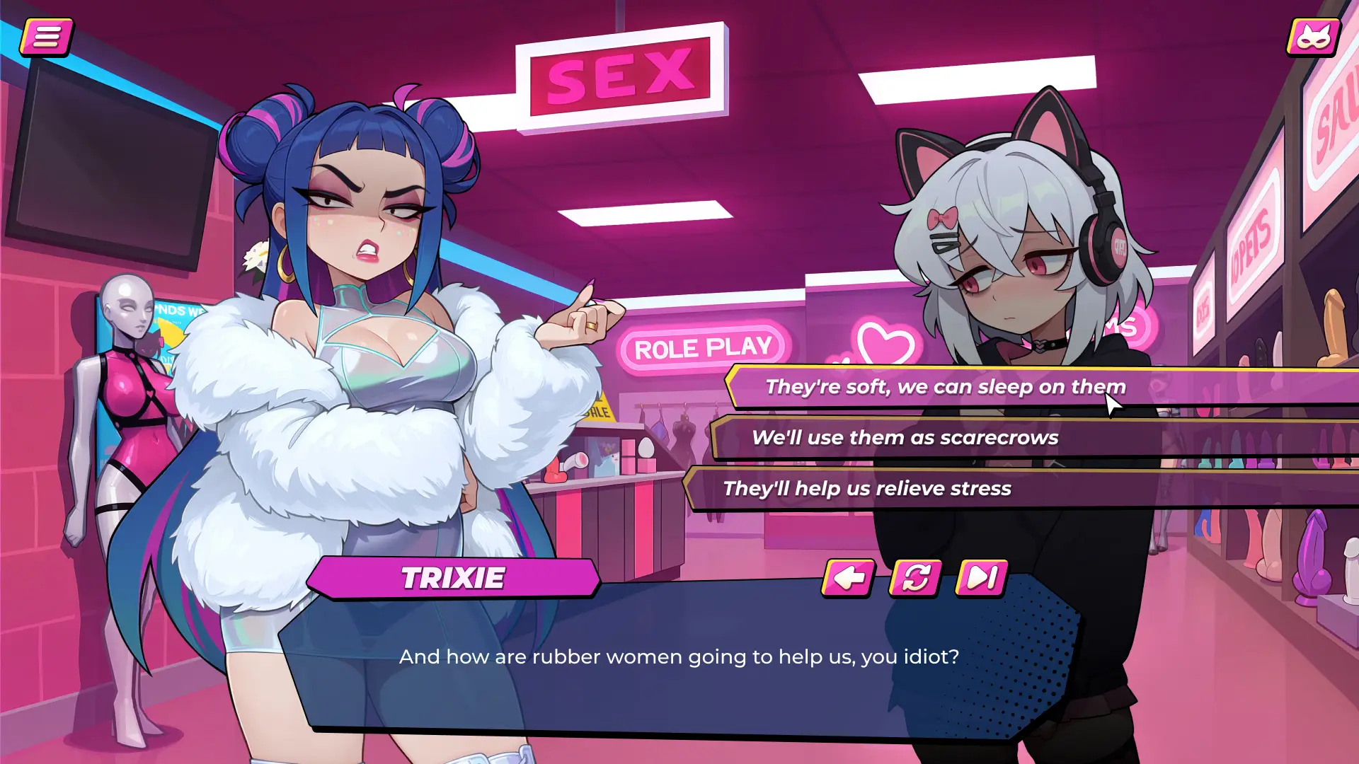 Pussyhugger Penetration gameplay screenshot 9 (Ren'Py adult game) by Lustrationteam – free download