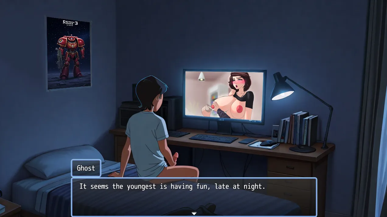 The Haunter House gameplay screenshot 2 (RPGM adult game) by Atomic Samovar – free download