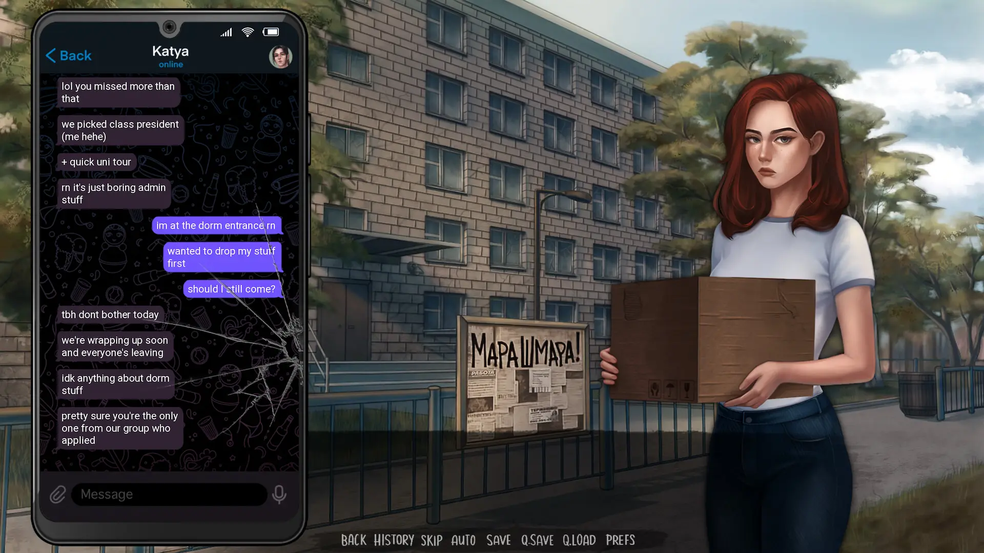 Glass Half Broken gameplay screenshot 8 (Ren'Py adult game) by ProxieDev – free download