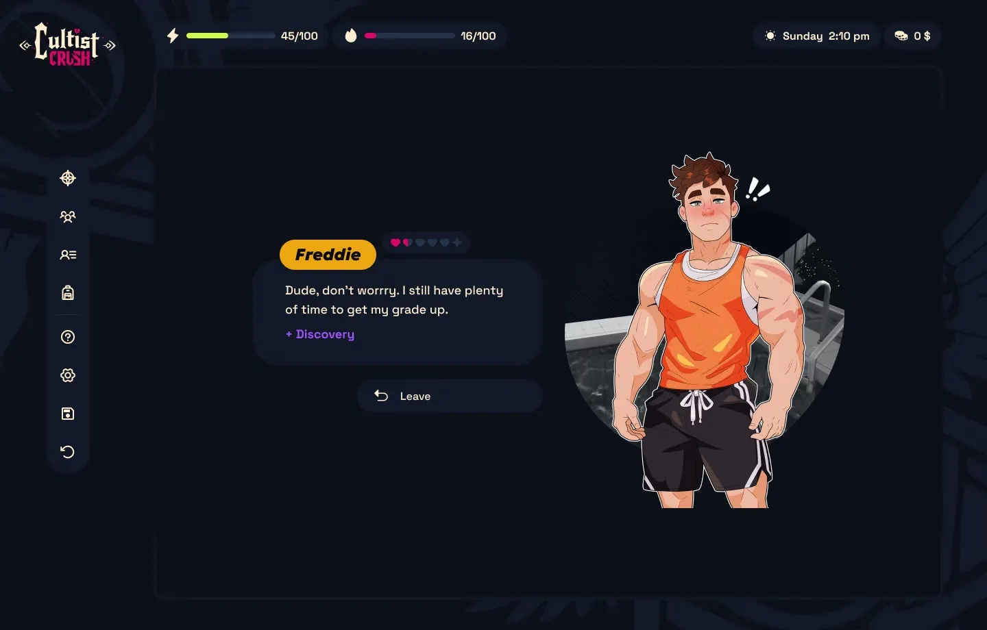 Cultist Crush gameplay screenshot 2 (HTML adult game) by gloomineer – free download